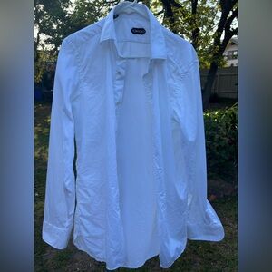 Tom Ford White Lightweight Shirt Jacket